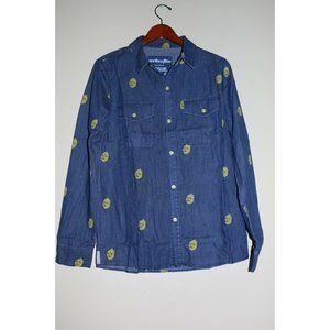 WeLoveFine Lemongrab Adventure Time Denim Button Up Shirt Mens 2XL NIB
